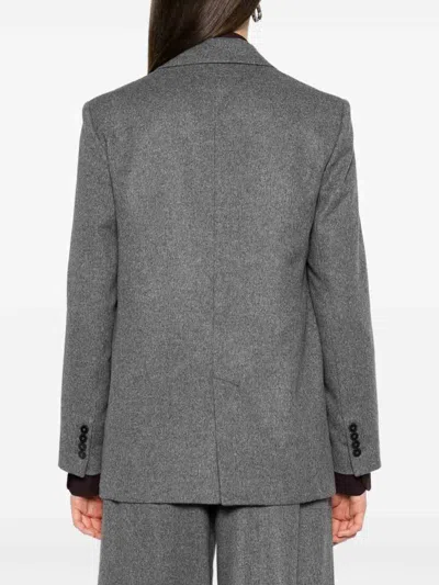 Forte Forte Wool Single-breasted Jacket In Gray