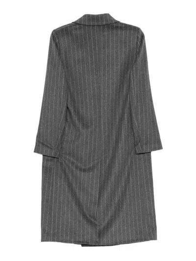 Palto' Wool Double-breasted Coat In Gray