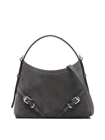 Givenchy Mini Leather Bag Featuring Adjustable Strap In Gray