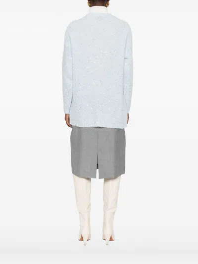 Ermanno Firenze V-necked Cardigan In Blue