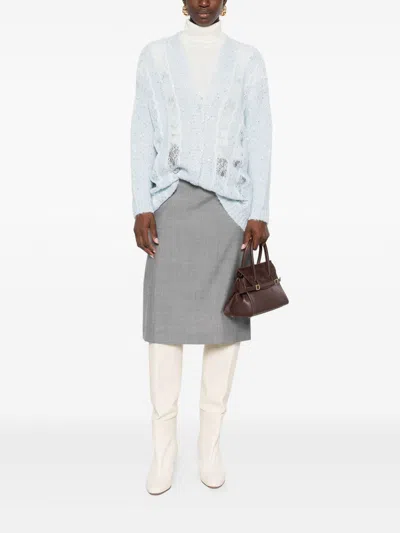 Ermanno Firenze V-necked Cardigan In Blue