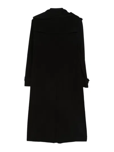 Norma Kamali Oversized Trench Coat In Black