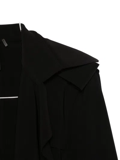 Norma Kamali Oversized Trench Coat In Black