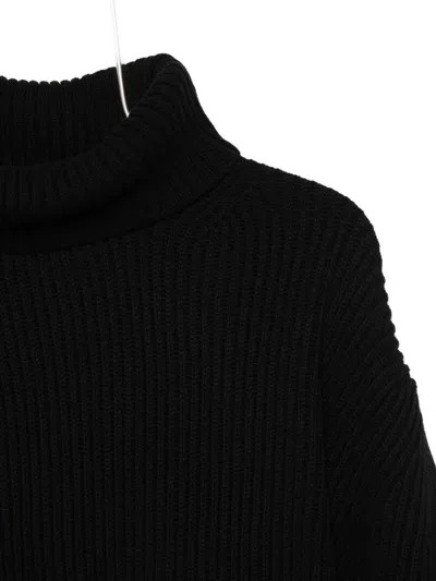 Semicouture Cashmere Blend Jumper In Black