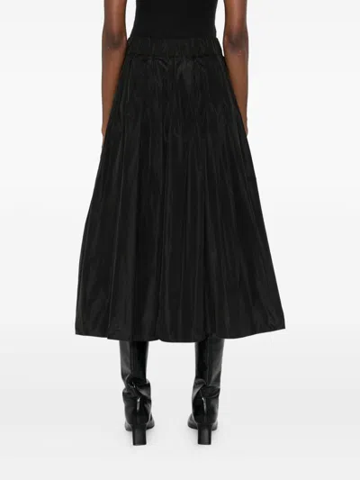 Susanne Bommer Taffetas Midi Skirt In Black