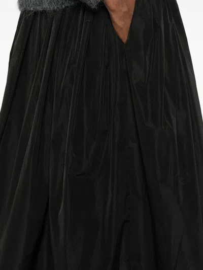 Susanne Bommer Taffetas Midi Skirt In Black