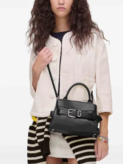 Marc Jacobs Small Structured Satchel Handbag With Top Handle In Blue