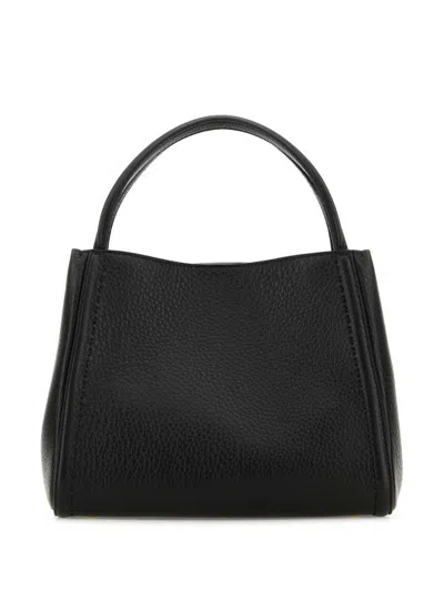 Valentino All Time Medium Textured-leather Shoulder Bag In Black