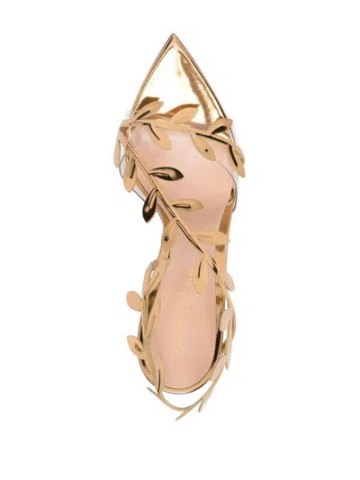 Gianvito Rossi Crystal Branch Slingback Cocktail Sandals In Multi