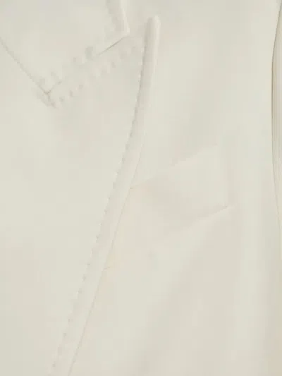Max Mara Tailored Jackets Featuring Double-breasted Design In White