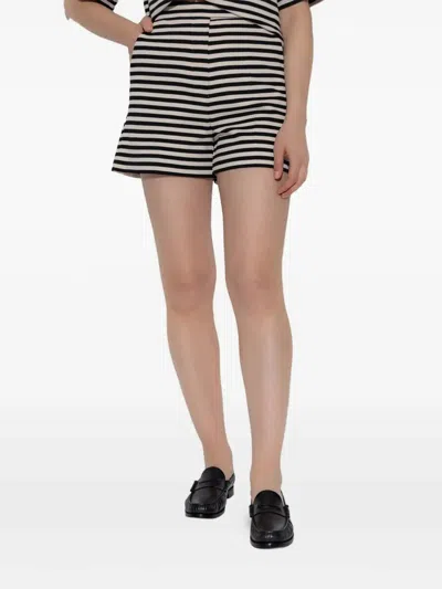 Max Mara Onirica Jersey Trouser White Black In Multi