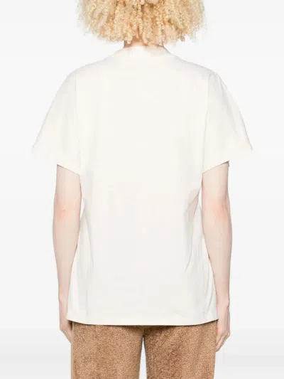 Moncler Logo Cotton T-shirt In White
