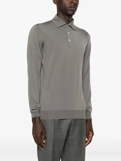 Lardini Men's Polo Shirt In Gray