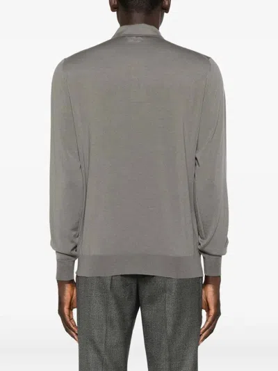 Lardini Men's Polo Shirt In Gray