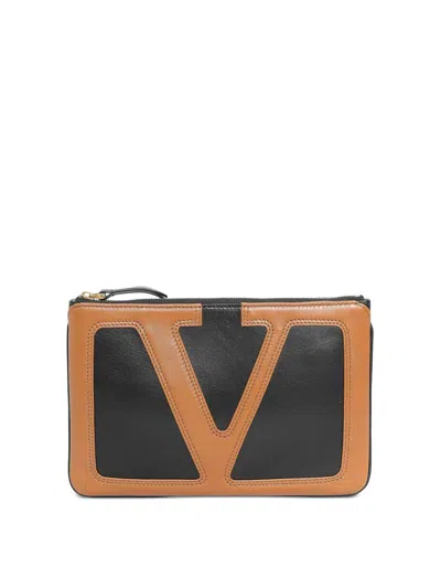 Valentino Viva Superstar Leather Envelope Clutch Bag In Multi