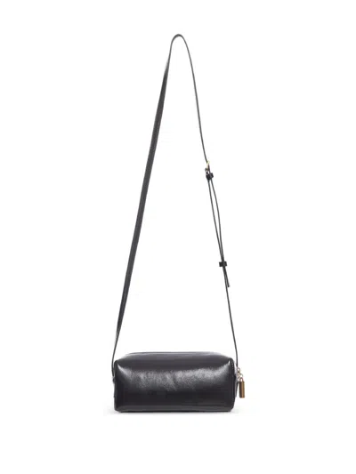 Khaite Kye Mini Calfskin Leather Crossbody Bag In Black