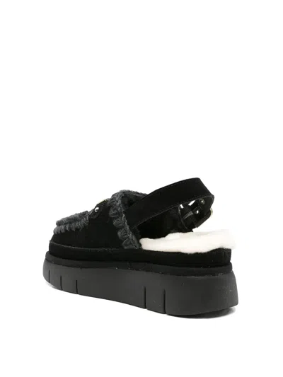 Mou Bounce Clog Back Strap Sabots In Multi