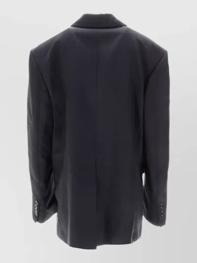 P.a.r.o.s.h Raisa25 Tailored Jacket Front Pockets In Blue