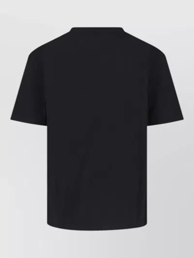 Valentino Garavani Cotton T-shirt With Panther Print In Black