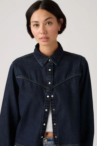 Levi's Logan Shacket In Blue