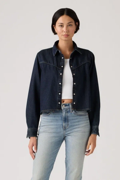 Levi's Logan Shacket In Blue