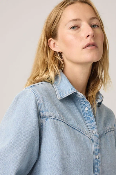 Levi's Logan Shacket In Blue