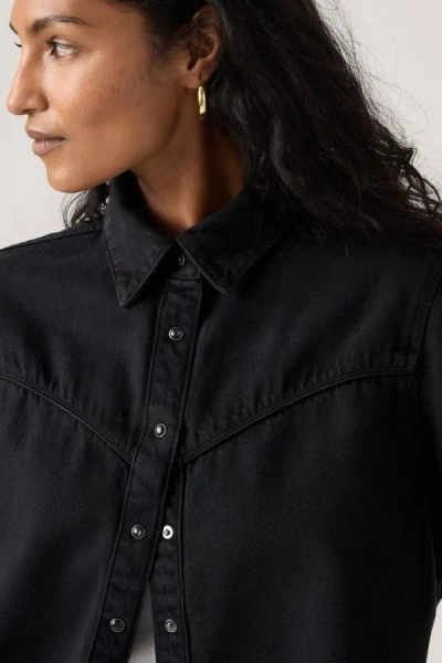 Levi's Logan Shacket In Black