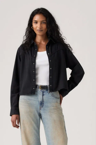 Levi's Logan Shacket In Black