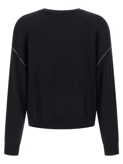Apc Logo Sweater Sweaters And Cardigans Blue In Black