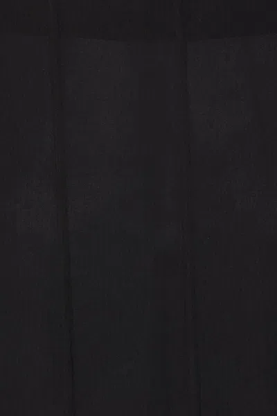 Chloé Chiffon Skirt Flared Cut High Waist Midi In Blue