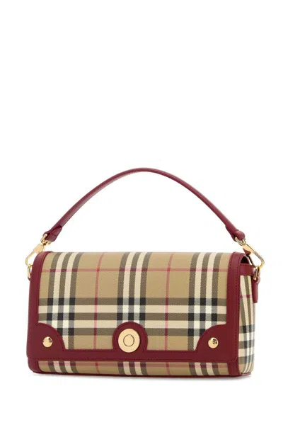 Burberry Printed Canvas Note Handbag In Multi