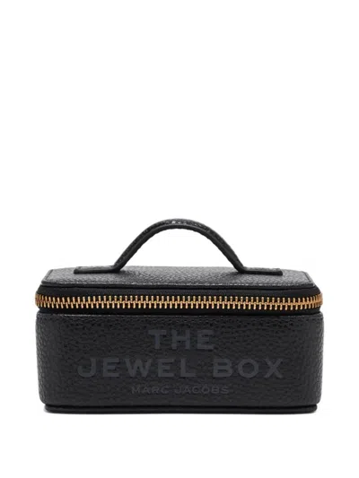 Marc Jacobs The Jewel Box Leather Vanity Case In Black