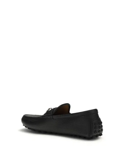 Gucci Men Horsebit Driver Loafers In Black