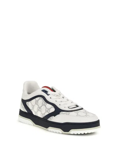 Gucci Re Web Sneakers Hammer Leather Pattern In Multi