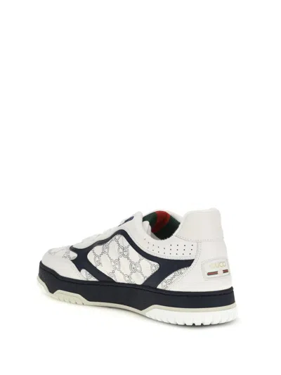 Gucci Re Web Sneakers Hammer Leather Pattern In Multi