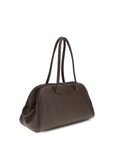 Jacquemus Brown Calf Leather Bos Taurus Handbag In Brown
