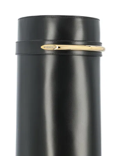 Givenchy Shark 95 Leather Knee-high Boots In Black