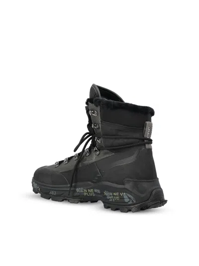Premiata Midtreck Lace-up Boots In Black