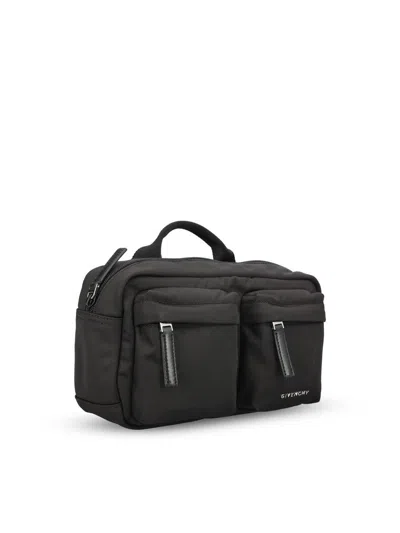 Givenchy Men Nylon Bumbag In Black