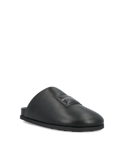 Givenchy Round-toe Mules In Black