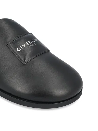 Givenchy Round-toe Mules In Black