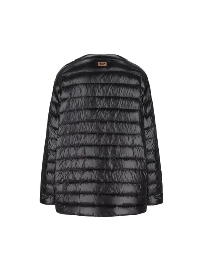 Herno Crewneck Down Jacket In Black