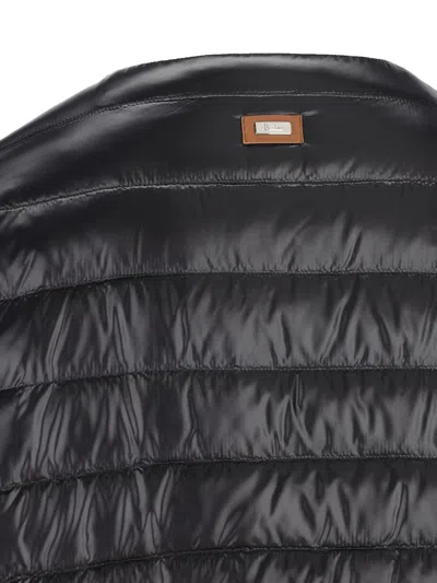 Herno Crewneck Down Jacket In Black