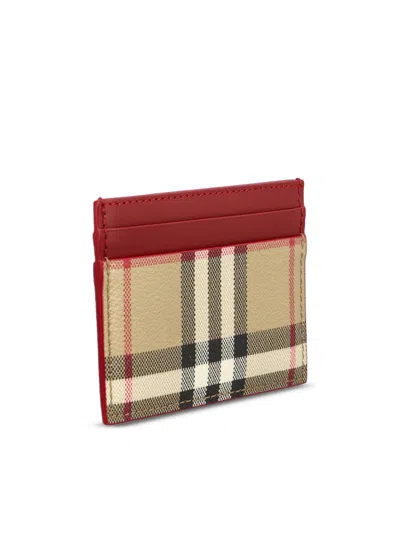 Burberry Check Pattern Compact Credit Card Case