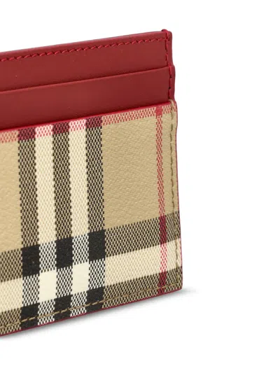 Burberry Check Pattern Compact Credit Card Case