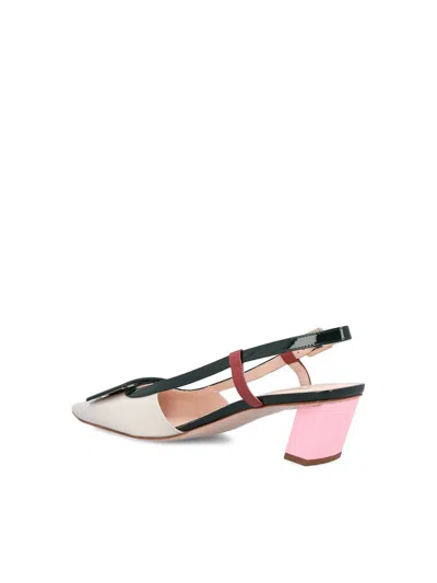 Roger Vivier Belle Vivier Multicolour Patent Leather Slingback In Multi