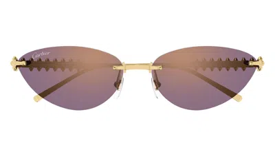 Cartier Sunglasses In Gold