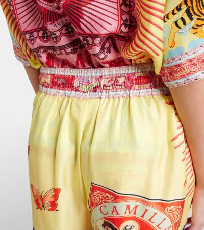 Camilla Printed Silk Wide-leg Pants In Multi