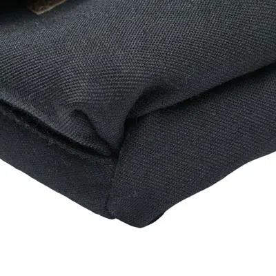 Pre-owned Fendi Black Canvas Sling Bag ()
