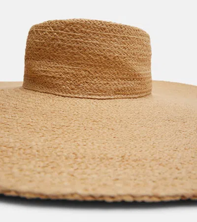 Zimmermann Raffia Sun Hat In Neutral